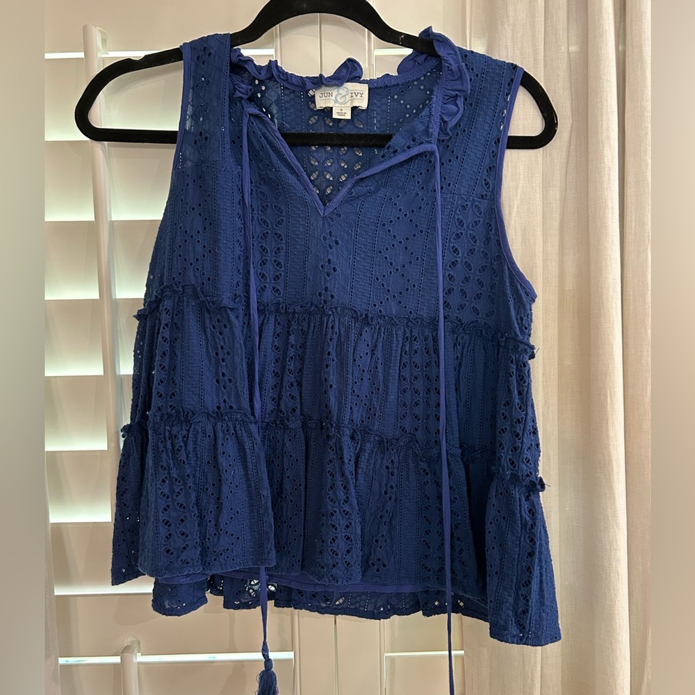 Navy blouse